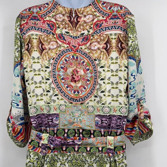 KAS Designs Boho Print Belted Romper – Size M - Picture 6 of 12